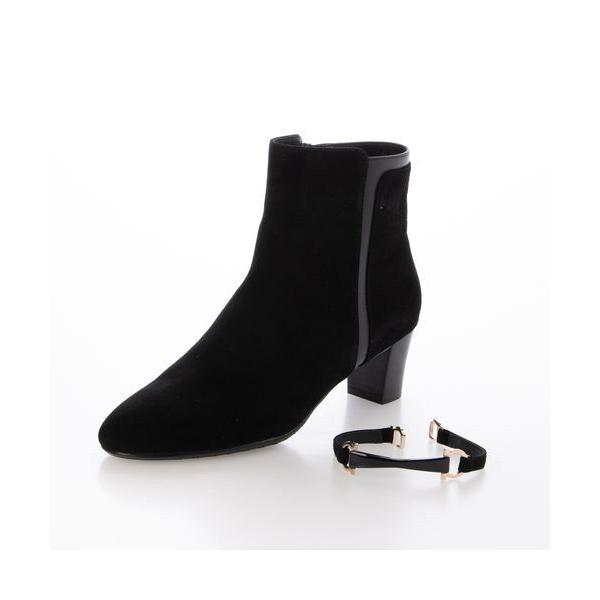 【NEW】リズ・ラフィーネ（Riz raffinee）/【2WAY】ベルト付ショートブーツ Riz raffinee（リズ ラフィーネ） 【2WAY】ベルト付ショートブーツ