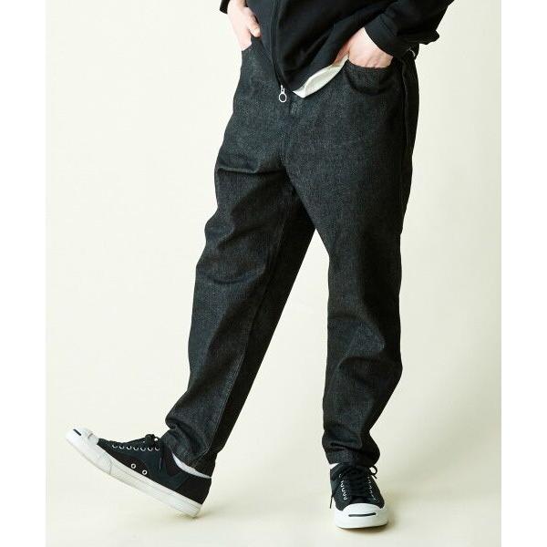 rehacer（レアセル） : Big Pocket Wide Tapered Denim Made in