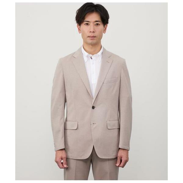NEWYORKER / ニューヨーカー MOVING COMFORT 千鳥 ハイストレッチ ジャージー ジャケット(セットアップ対応)の画像
