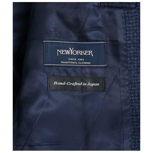 NEWYORKER / ニューヨーカー カシミヤビーバー 千鳥 ジャケットの画像