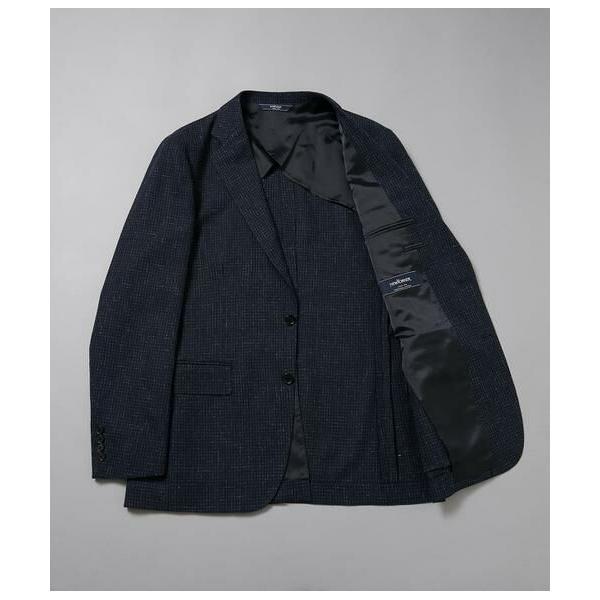 NEWYORKER / ニューヨーカー 三者混メッシュ サマーツィード チェック ジャケットの画像