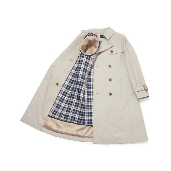 NEWYORKER L-SIZE / ニューヨーカー エルサイズ TCオーガニックギャバ トレンチコートの画像