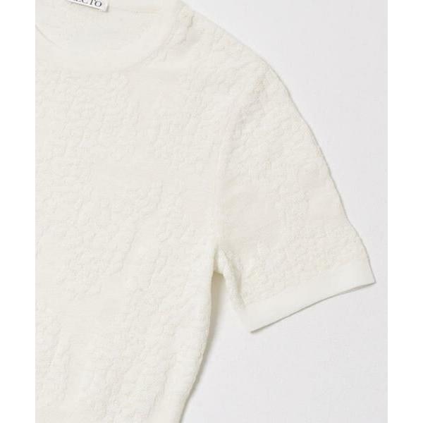 URBAN RESEARCH / アーバンリサーチ RECTO　LACE JACQUARD KNIT TOPの画像