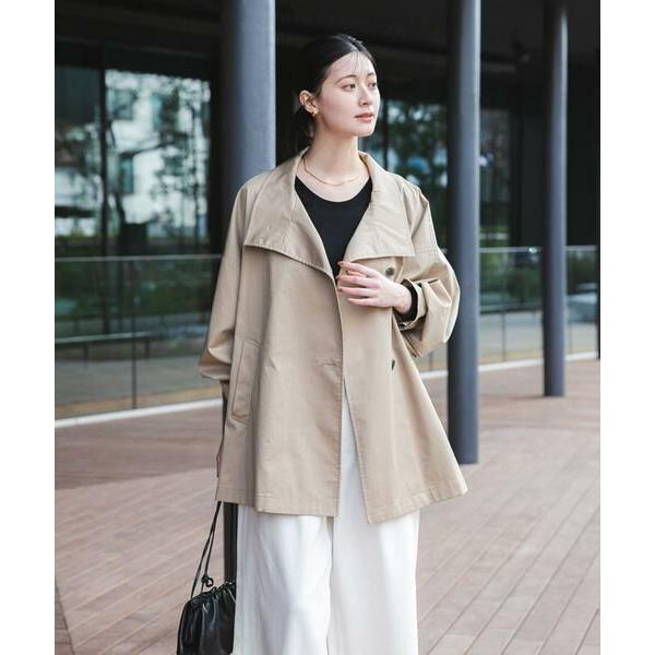 URBAN RESEARCH / アーバンリサーチ スタンドカラーミドル丈トレンチコートの画像
