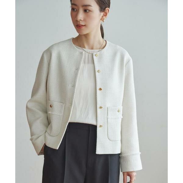 URBAN RESEARCH（アーバンリサーチ） ノーカラーツイードジャケット