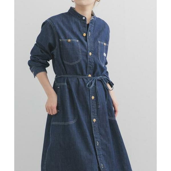 【美品】アーバンリサーチドアーズ　綿100％ ワークシャツワンピース セール】ボウタイワークシャツワンピース（ワンピース）｜URBAN