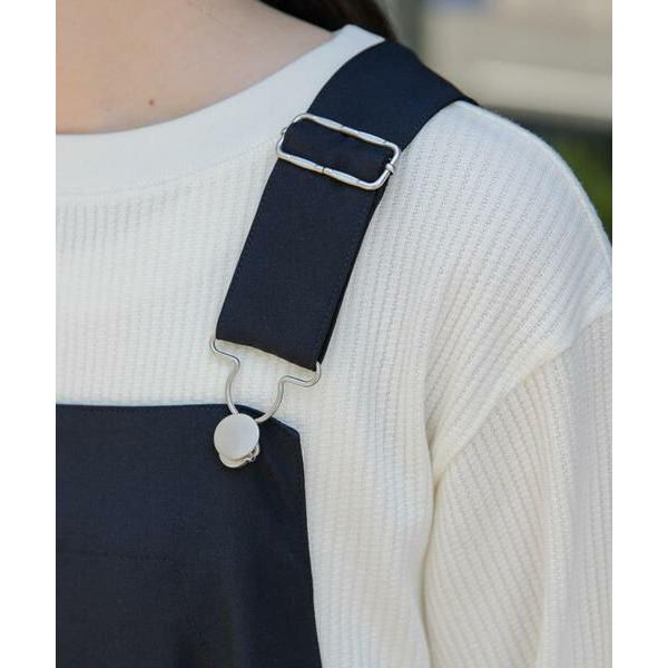 un3d. サスペンダーワンピース UN3D. ワンピース 「UN3D./アンスリード」W TUCK KNIT OP/ダブル