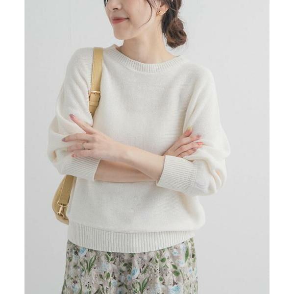 DOORS リネン混スラブドルマンニット　オフホワイト　新品未使用　タグ付き URBAN RESEARCH DOORS（アーバンリサーチドアーズ） URBAN RESEARCH