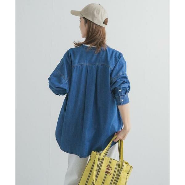 DOORS デニムバンドカラーシャツ URBAN RESEARCH DOORS｜デニムバンドカラーシャツ | Rakuten Fashion