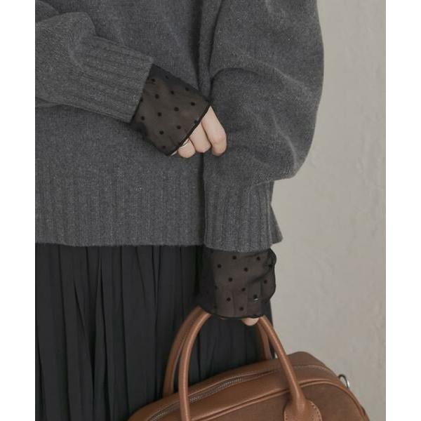 新品タグ付き　袖ドット柄切替ロングTシャツ　アーバンリサーチドアーズ　かぐれ URBAN RESEARCH DOORS / アーバンリサーチ ドアーズ 袖ドット柄