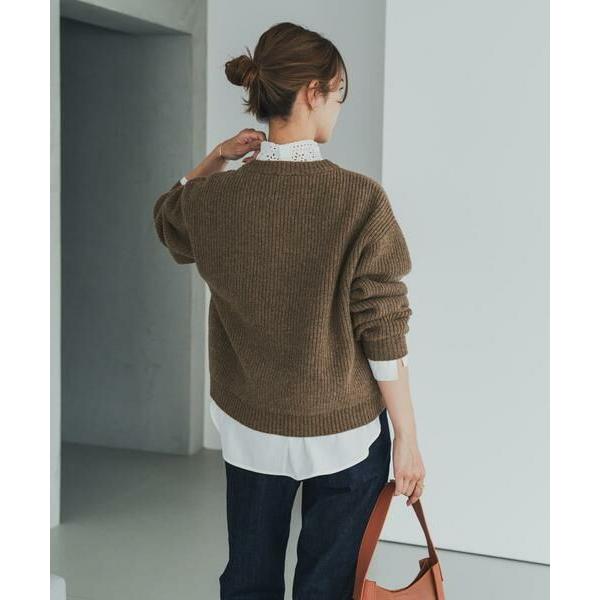 アーバンリサーチドアーズ ハミルトンウール 畦クルーネック カーディガン URBAN RESEARCH DOORS（アーバンリサーチドアーズ） URBAN RESEARCH