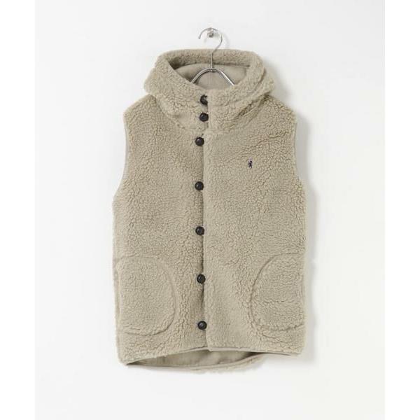 ★美品★GYMPHLEX BOA HOODED VESTアーバンリサーチドアーズ URBAN RESEARCH DOORS（アーバンリサーチドアーズ） URBAN RESEARCH