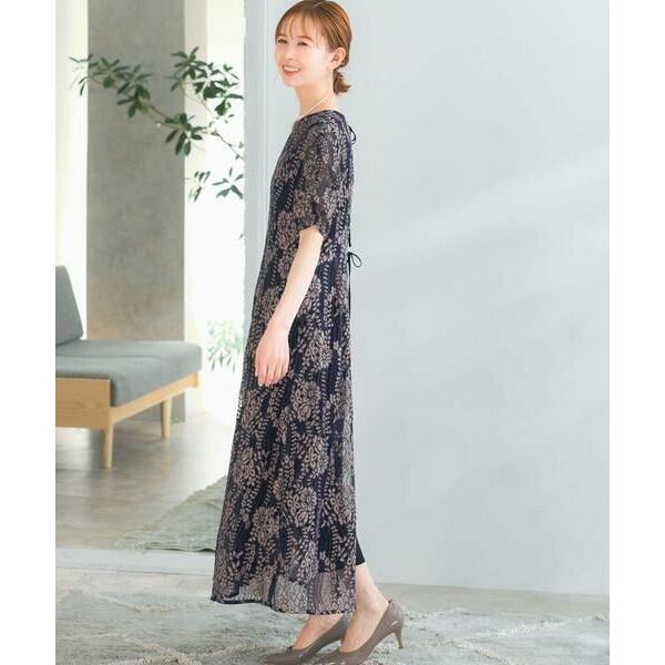 URBAN RESEARCH ROSSO kaene 配色レースエプロンドレス アーバン 