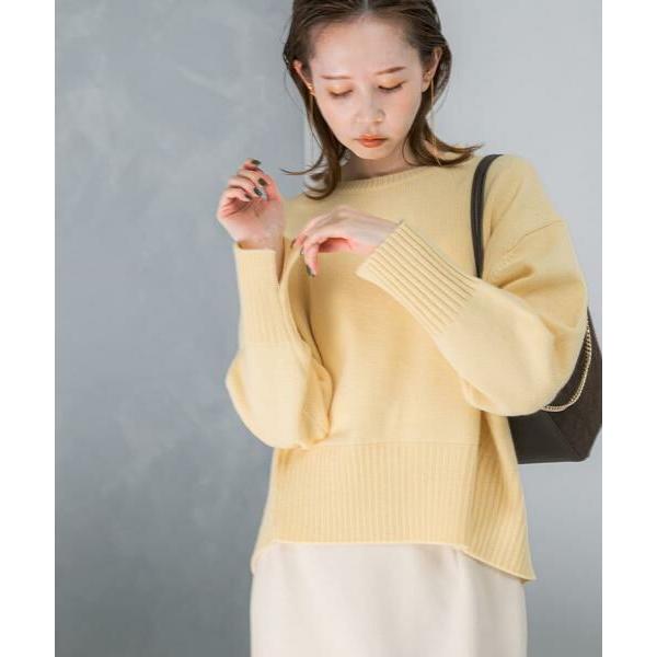 【新品タグあり】アーバンリサーチロッソ　ニット セール】エクストラファインシームデザインニット（ニット/セーター