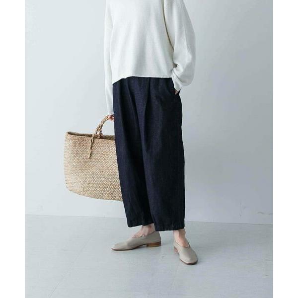 kaure かぐれ　　デニムクロップドパンツ　ワイドパンツ　テーパード かぐれ かぐれ / かぐれ デニムクロップドパンツ : タカシマヤ