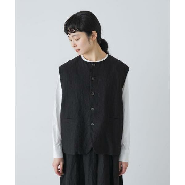 かぐれ 完売リネンコットンワイドベスト かぐれ｜リネンコットンワイド