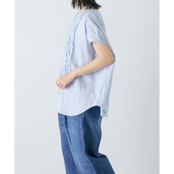 かぐれ かぐれ / かぐれ リネンフリルフレンチシャツ : タカシマヤ