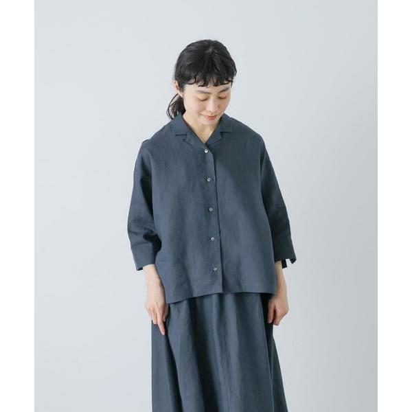かぐれ かぐれ / かぐれ リネン半袖オープンカラーシャツ : タカシマヤ