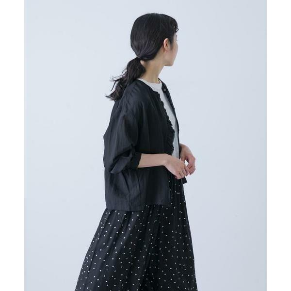 かぐれ　今期　新品未使用品　ワッシャーフリルブラウス　黒 かぐれ｜ワッシャーフリルブラウス | Rakuten Fashion(楽天