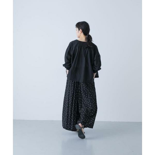 かぐれ / コットンリネンワッシャーフリルブラウス : タカシマヤ