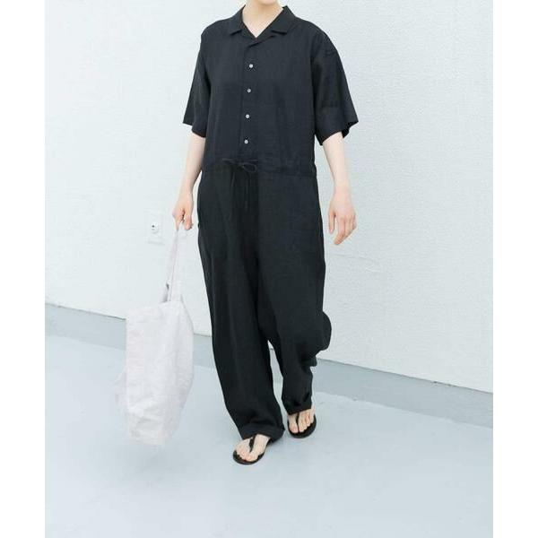 かぐれ/リネンハーフスリーブオールインワン かぐれ（カグレ）の「リネンハーフスリーブオールインワン