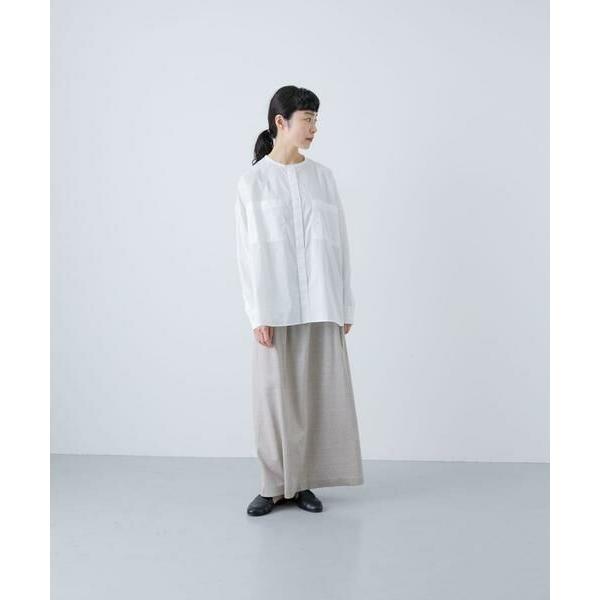 新品　かぐれ　2025　コットンダブルポケットワイドシャツ　トップス　秋冬　長袖 かぐれ / コットンダブルポケットワイドシャツ : タカシマヤ