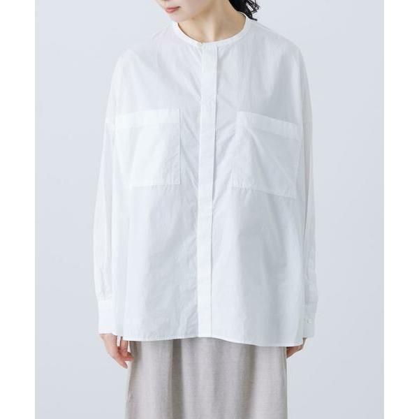新品未使用　かぐれ コットンダブルポケットワイドシャツ　ホワイト かぐれ / コットンダブルポケットワイドシャツ : タカシマヤ