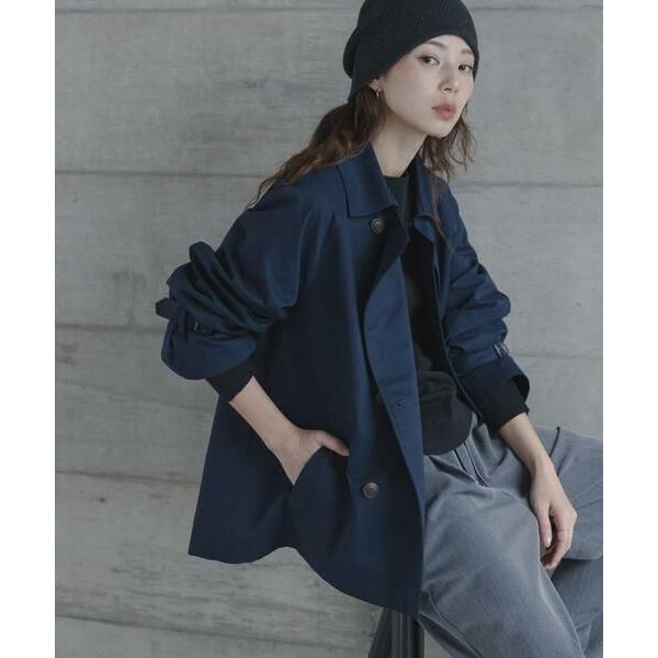 【JOHNLAWRENCESULLIVAN】 ショートトレンチコート ブラック URBAN RESEARCH Sonny Label Sonny Label / サニーレーベル 撥水