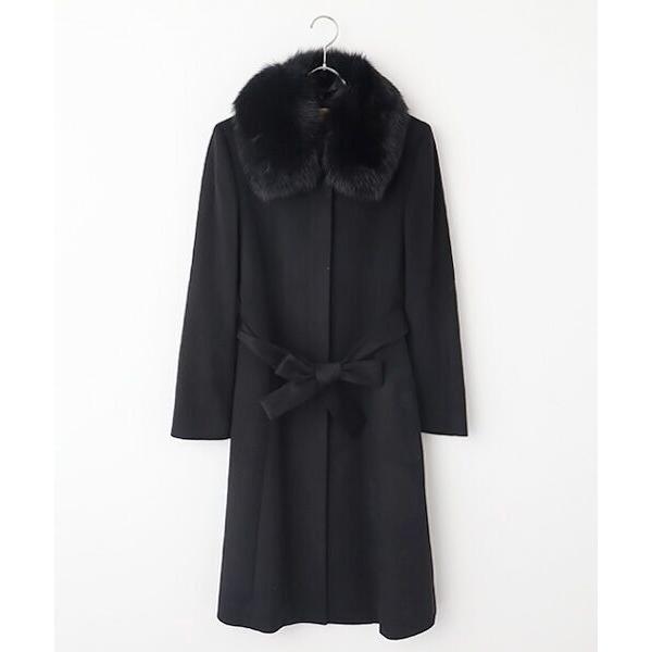 MG Sable FUR エムジーセーブルファーコート 毛皮コート MGSABLE MG SABLE / エムジーセーブル カシミヤ100％コート（ベルト