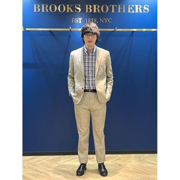 Brooks Brothers / ブルックス ブラザーズ ポリエステル/コットン ポプリン シングル２釦 アンコンジャケット Classicの画像