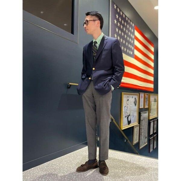 Brooks Brothers / ブルックス ブラザーズ トロフィーモヘア/ミラクルクリンプウール 段返り３釦ブレザー Traditionalの画像