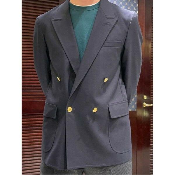 Brooks Brothers / ブルックス ブラザーズ ◆オンラインストア限定◆コンバットウール　ダブル４釦ブレザー　Traditionalの画像