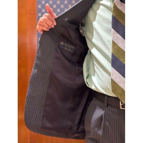 Brooks Brothers / ブルックス ブラザーズ ミラクルクリンプウール シャドーストライプ 段返り３釦スーツ TOKYO modelの画像