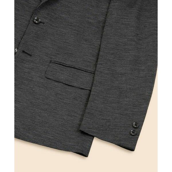Brooks Brothers / ブルックス ブラザーズ ウール　ニット　ハウンドトゥース　段返り３釦サックジャケット　Slimの画像