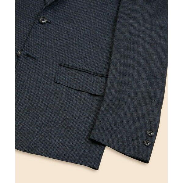 Brooks Brothers / ブルックス ブラザーズ ウール　ニット　ハウンドトゥース　段返り３釦サックジャケット　Slimの画像