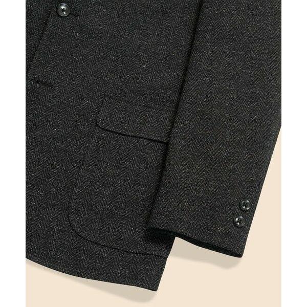 Brooks Brothers / ブルックス ブラザーズ コットンブレンド ジャージーヘリンボーン 段返り３釦サックジャケット Classicの画像