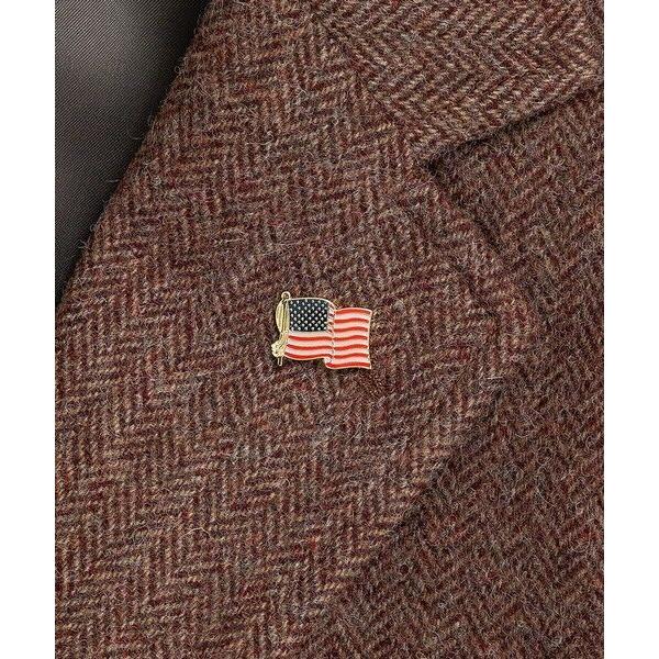 Brooks Brothers / ブルックス ブラザーズ シェットランドウール　ヘリンボーン　段返り３釦サックジャケット　Traditional　Made in USAの画像