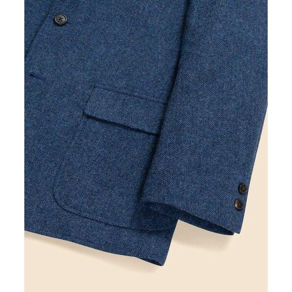 Brooks Brothers / ブルックス ブラザーズ シェットランドウール　ヘリンボーン　段返り３釦サックジャケット　Traditional　Made in USAの画像