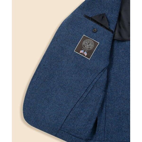Brooks Brothers / ブルックス ブラザーズ シェットランドウール　ヘリンボーン　段返り３釦サックジャケット　Traditional　Made in USAの画像