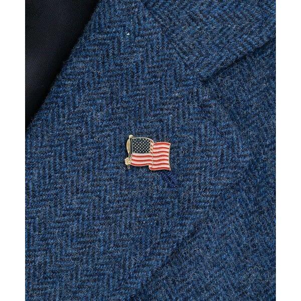 Brooks Brothers / ブルックス ブラザーズ シェットランドウール　ヘリンボーン　段返り３釦サックジャケット　Traditional　Made in USAの画像