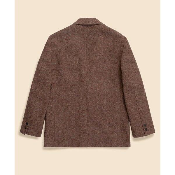 Brooks Brothers / ブルックス ブラザーズ シェットランドウール　ヘリンボーン　段返り３釦サックジャケット　Traditional　Made in USAの画像