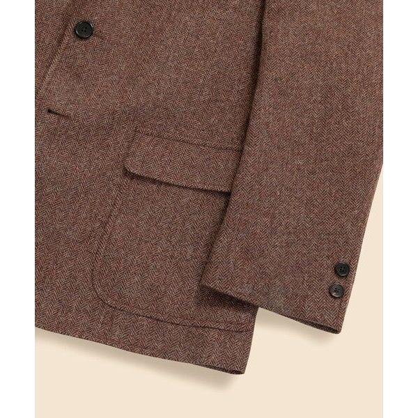 Brooks Brothers / ブルックス ブラザーズ シェットランドウール　ヘリンボーン　段返り３釦サックジャケット　Traditional　Made in USAの画像