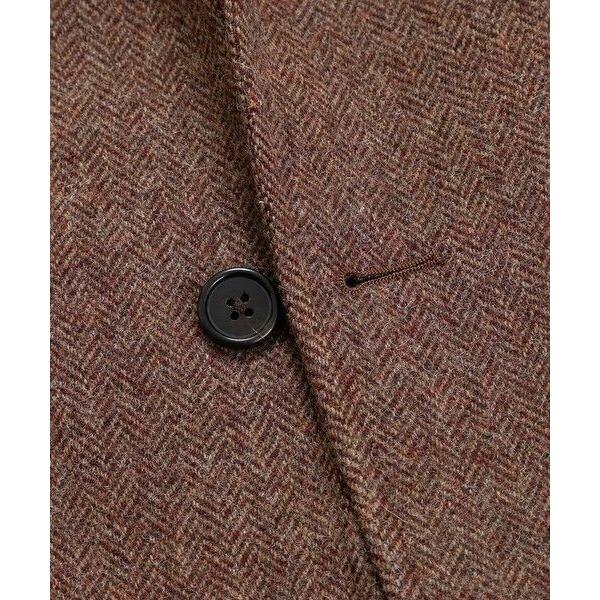 Brooks Brothers / ブルックス ブラザーズ シェットランドウール　ヘリンボーン　段返り３釦サックジャケット　Traditional　Made in USAの画像