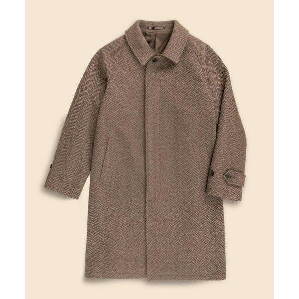 Brooks Brothers / ブルックス ブラザーズ ウール　ラージヘリンボーン　バルカラーコートの画像
