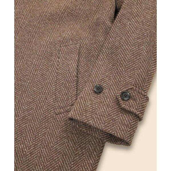 Brooks Brothers / ブルックス ブラザーズ ウール　ラージヘリンボーン　バルカラーコートの画像