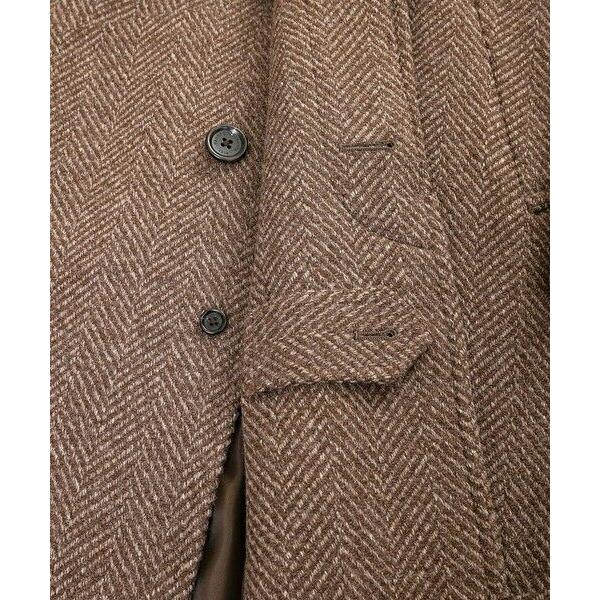 Brooks Brothers / ブルックス ブラザーズ ウール　ラージヘリンボーン　バルカラーコートの画像