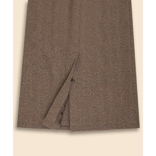 Brooks Brothers / ブルックス ブラザーズ ウール　ラージヘリンボーン　バルカラーコートの画像