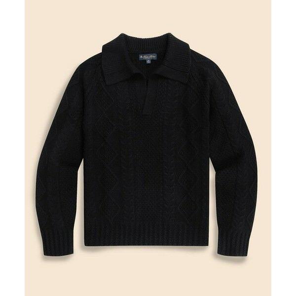 Brooks Brothers / ブルックス ブラザーズ ウール　アーカイブ　ジョニーカラー　フィッシャーマンズセーター