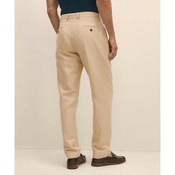 ブルックスブラザーズ　麻　リネン　パンツ　ツータック　Ｗ79 上質】Brooks Brothers ブルックスブラザーズ リネンパンツ