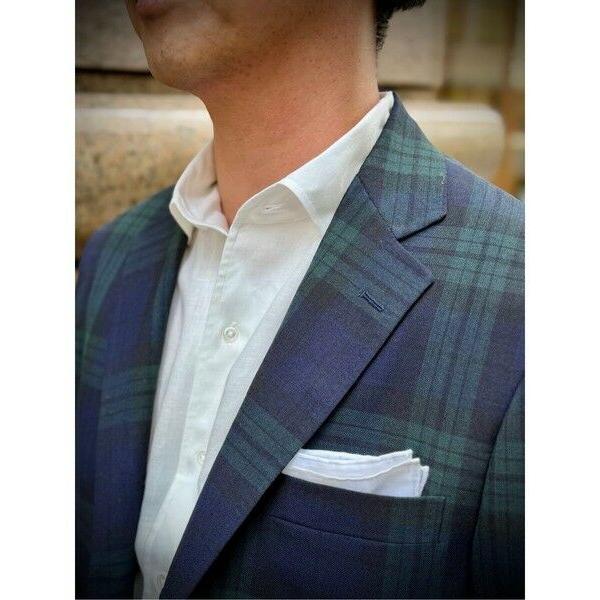 Brooks Brothers / ブルックス ブラザーズ トロピカルウール　ブラックウォッチ　段返り３釦ジャケット　Traditional　Made by RING JACKETの画像